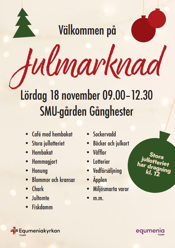 Julmarknad i SMU-Gården18 November 