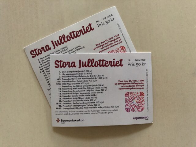 Vinstplan Stora Jullotteriet